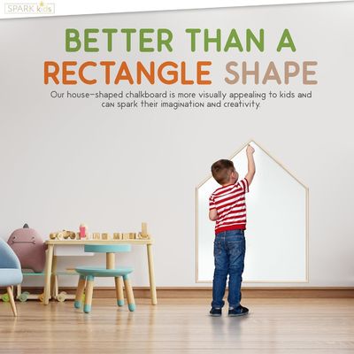 Geschenkgeschäfte Haus magnetisch geformte Zeichnung Schieferplatte Whiteboard für modernen Design Stil