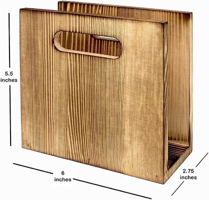 Anpassungsfähiger rustikaler Serviettenhalter für Bauernhausdekoration