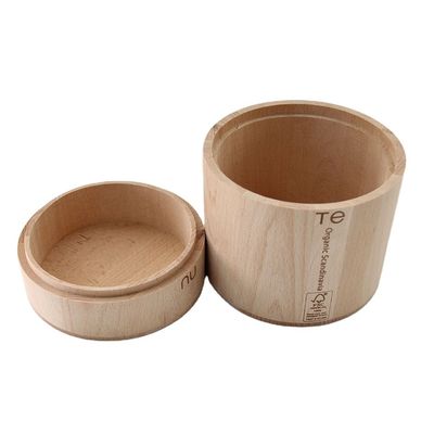 Einzigartiges Design Handgefertigtes Holzglas Kostenloses Muster