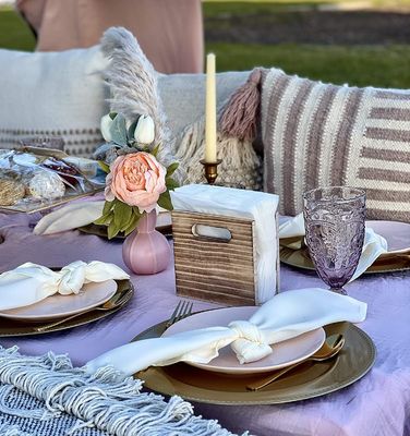 Anpassungsfähiger rustikaler Serviettenhalter für Bauernhausdekoration