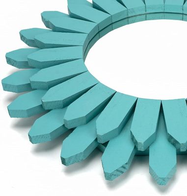 Dekorativer Wandspiegel in Weiß oder Ihrer Farbe 12 Zoll rustikales Holz Sonnenstrahl Boho-Stil