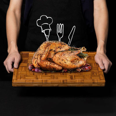 All-Season-Bamboo-Hackbretter-Set aus 3 Stücken mit Saft-Groove und Seidenbildschirmdruck