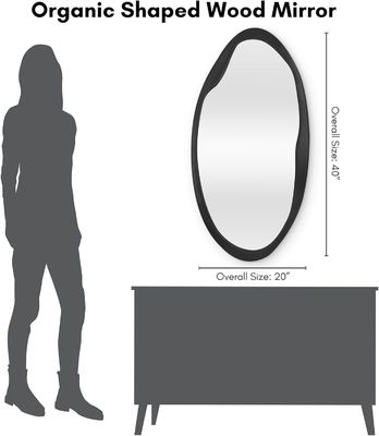 Weihnachts-Wolkenholz-Spiegel in Schwarz für Bad Wohnzimmer Eingang Schlafzimmer