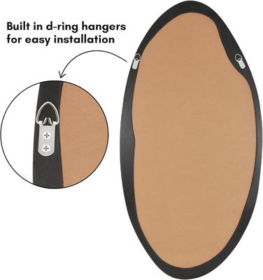 Weihnachts-Wolkenholz-Spiegel in Schwarz für Bad Wohnzimmer Eingang Schlafzimmer