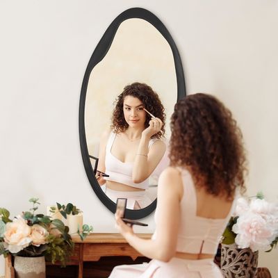 Weihnachts-Wolkenholz-Spiegel in Schwarz für Bad Wohnzimmer Eingang Schlafzimmer