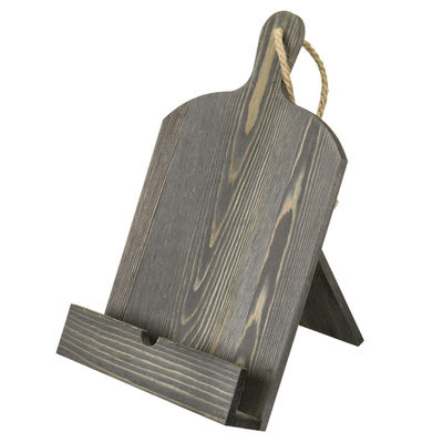 Weißgewaschene Schnittplatte Holz-Kochbuch-Standhalter mit Kickstand
