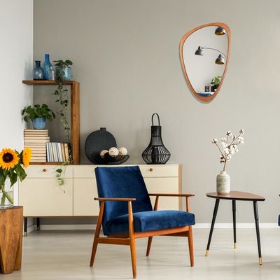 Schöne Wohnkultur Kostenlose Probe für asymmetrischen Spiegel Holz unregelmäßiger Spiegel