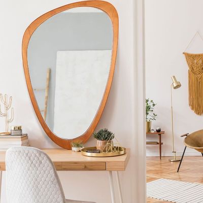 Schöne Wohnkultur Kostenlose Probe für asymmetrischen Spiegel Holz unregelmäßiger Spiegel