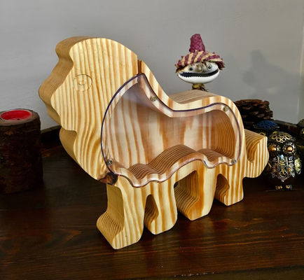 Kindergeschenk Holztier-Schweinchenbank Persönlichkeits- und Lack-Weihnachts-Überraschung