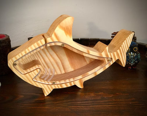 Kindergeschenk Holztier-Schweinchenbank Persönlichkeits- und Lack-Weihnachts-Überraschung