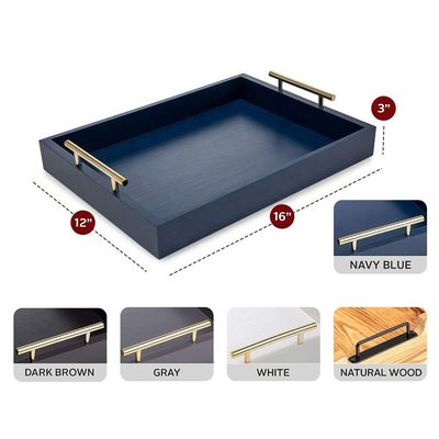 OEM ODM Akzeptiert Walnuss oder Custom Holz Serving Tray mit Griffe
