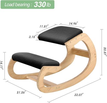 Ergonomischer Knie-Schaukel-Knie-Stuhl Moderne aufrechte Haltung Stuhl für Haus Hocker Ottoman