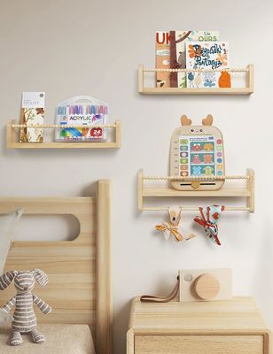 Wohnungsbau Funktionsdesign Kinder Holz gehängtes Regal für Kinderzimmer Dekoration