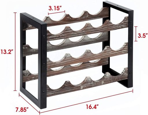 Funktionale Gestaltung Multifunktionales Holz-Weinregal-Schreibtisch für Flaschen