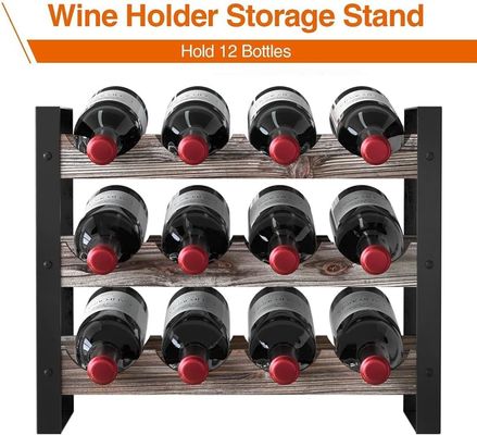 Funktionale Gestaltung Multifunktionales Holz-Weinregal-Schreibtisch für Flaschen