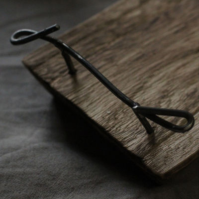 Rustikale Naturholz-Service-Bett mit Metallgriffe OEM ODM akzeptiert