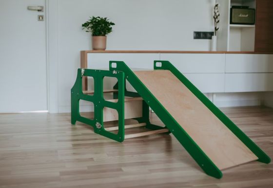 Postverpackung Wohnzimmer Küche Turm 3in1 Klappsteiger Stuhl Schreibtisch Rutsche für Kinder