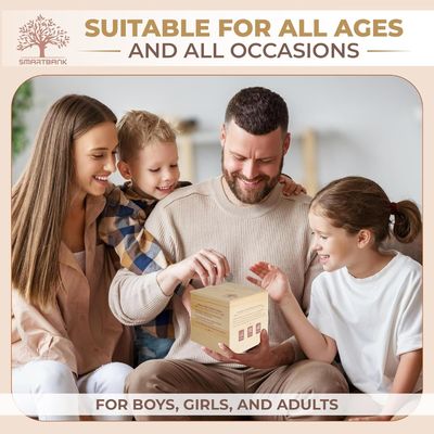 Holz Piggy Bank Bildungs-Nicht-Faltregal für Jungen und Mädchen Groß unzerbrechliches Design