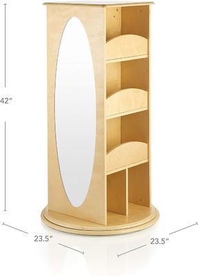 Kinderspiel-Täuschen-Rotations-Kleidung-Aufbewahrung mit 2 Spiegeln und Haken im modernen Design