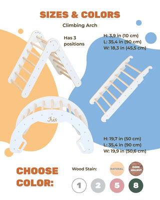 Postverpackung Y Spielzimmer Fitnessstudio Kletterer Naturholz Klettern Bogen für Kinder Lernspielzeug