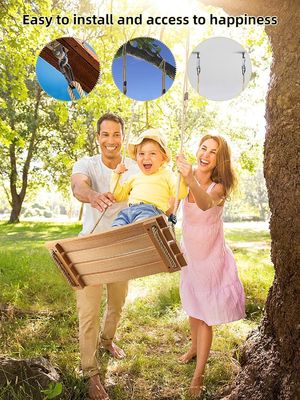 Anpassungs-Logo Akzeptables Gymnastik-Swing-Set für Kinder Erwachsene Kinder Holz Baum Swing-Sitz