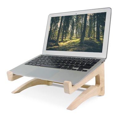 Holz Laptop-Stand für Schreibtisch 11-14 Zoll Kompatible abnehmbare Notebook-Halter Mount