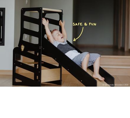 All-Season Foldable Kids Küchenturm Modernes Design mit 3in1 Helper Turm und Rutsche