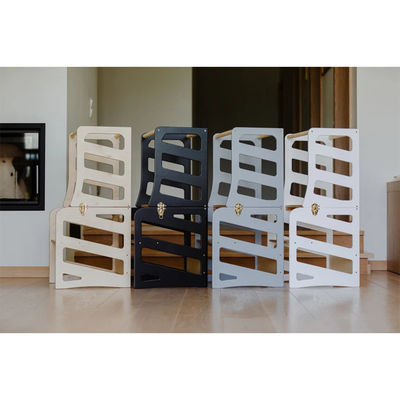 All-Season Foldable Kids Küchenturm Modernes Design mit 3in1 Helper Turm und Rutsche