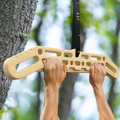 Hohe Quantität Vorteil umfassende Fitness-Übung Funktion mit Holz Hangboard