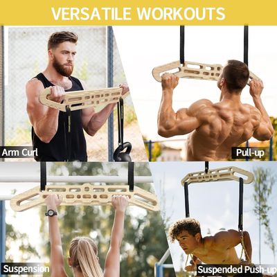 Hohe Quantität Vorteil umfassende Fitness-Übung Funktion mit Holz Hangboard