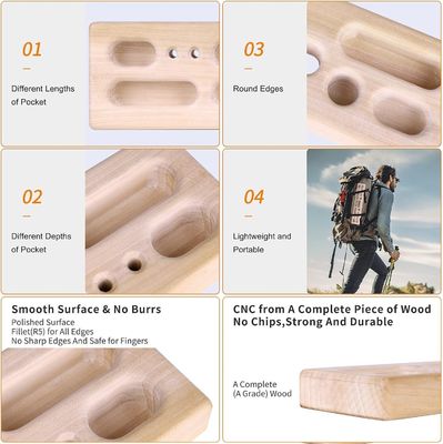 Innen- und Außenbereich Portable Hangboard für die Kletterübung Kletterhangboard