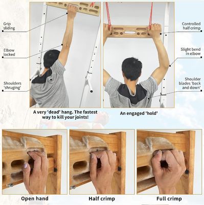 Innen- und Außenbereich Portable Hangboard für die Kletterübung Kletterhangboard