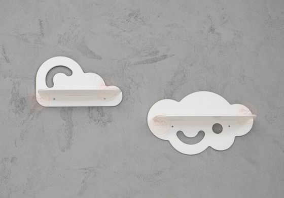 Heimgeräte Kinder Spielzeuglager Vorbereitungsraum Dekor Wolkenform Kleinkind schwimmende Regale brennen