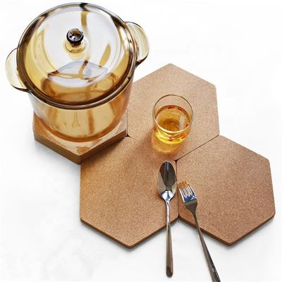 Zubehör für Tischdekoration Muss-Have Umweltschonende Holz-Taschenmatte kundenspezifische Korkunterstände