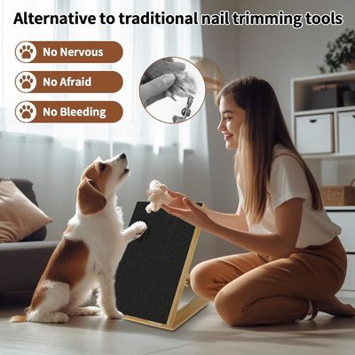 Katzen-/Hunde-Kratzplatte mit abnehmbarer Abdeckung und in unterschiedlichem Winkel verstellbarer Nagelfilze