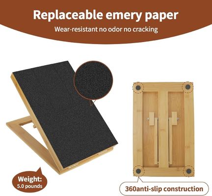 Katzen-/Hunde-Kratzplatte mit abnehmbarer Abdeckung und in unterschiedlichem Winkel verstellbarer Nagelfilze