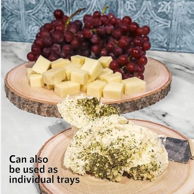 Nachhaltige 4 Stufen Holzturm für Hochzeitskuchen