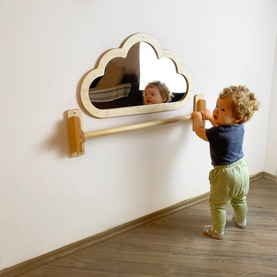 Baby Boden Acryl unzerbrechliche Spiegel mit Ziehen Sie hoch Holzbar Weihnachtsgeschenk