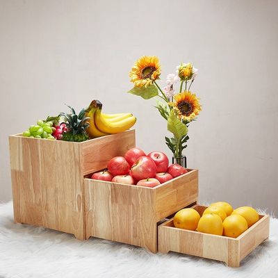 Massivbuchholz Multifunktionales Dessert-Display-Rack für modernen Sushi-Kuchen-Buffet-Stand