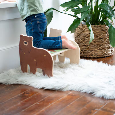 Kostenloses Muster Modernes Design Ostern Geschenk Kinder Bär Schritt Hocker für Kinder