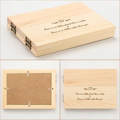 Farben Druckmethode Maßgeschneiderter Fotoraum aus massivem Holz für einfache Tischbildschirme