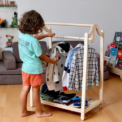 Stilvolle und funktionelle Kleinkind Kleiderschrank Moderne Design-Werkstatt Ankleiden Bahn Schrank