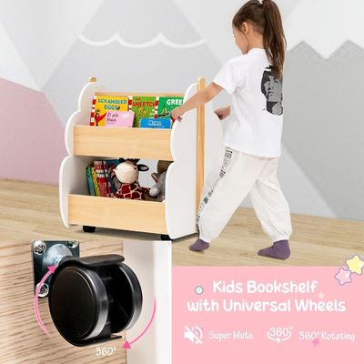 Kinderbuchschrank Holzbuchregal für Kleinkinder Buchlager auf Wohnzimmermöbeln