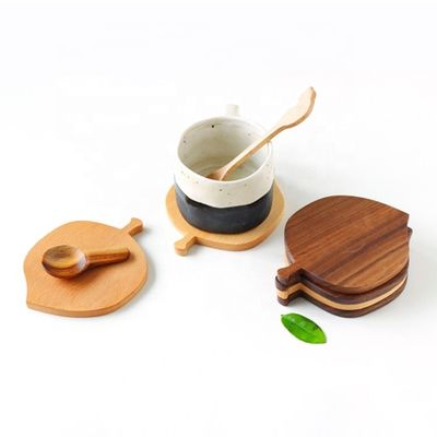 Unregelmäßige, umweltfreundliche, wasserdichte Kaffeetasse-Coaster, nachhaltige Buche, Holztasse-Matte