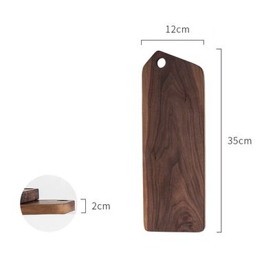 Individuelles Logo akzeptiert Handgefertigt Nordischer Stil Berghaltung Schwarzes Walnussbrotbrett