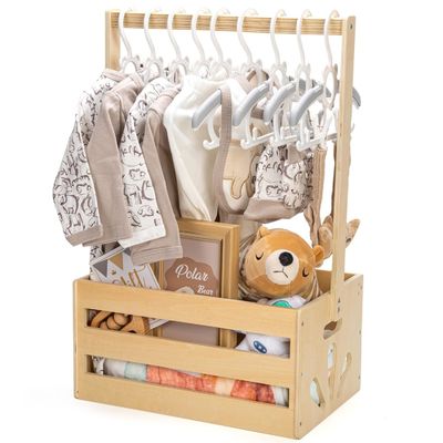 Stockt Holz Baby Dusche Kiste Schrank Funktion Speichern Platz Baby Lagerung Kiste Korb