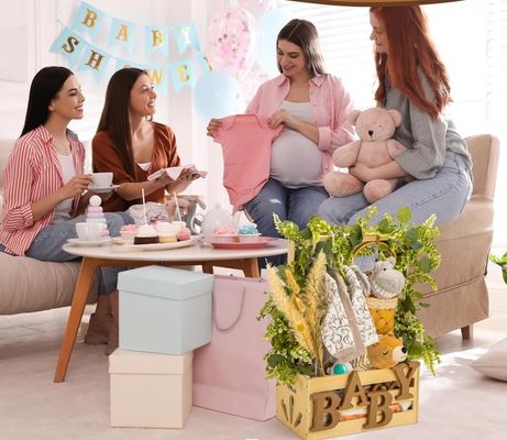 Stockt Holz Baby Dusche Kiste Schrank Funktion Speichern Platz Baby Lagerung Kiste Korb