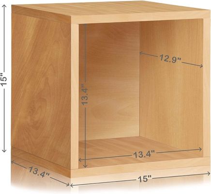 Grundsätze Vintage Vinyl Platten Aufbewahrung Block Cube Organisator Regal Einstöckiger Platzsparer