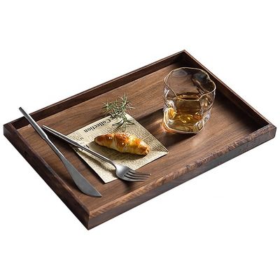 Benutzerdefiniertes Logo akzeptiert Delikates Nordic-Stil Holzhandwerk-Tray 40,5x18,5x2cm