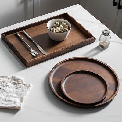 Benutzerdefiniertes Logo akzeptiert Delikates Nordic-Stil Holzhandwerk-Tray 40,5x18,5x2cm